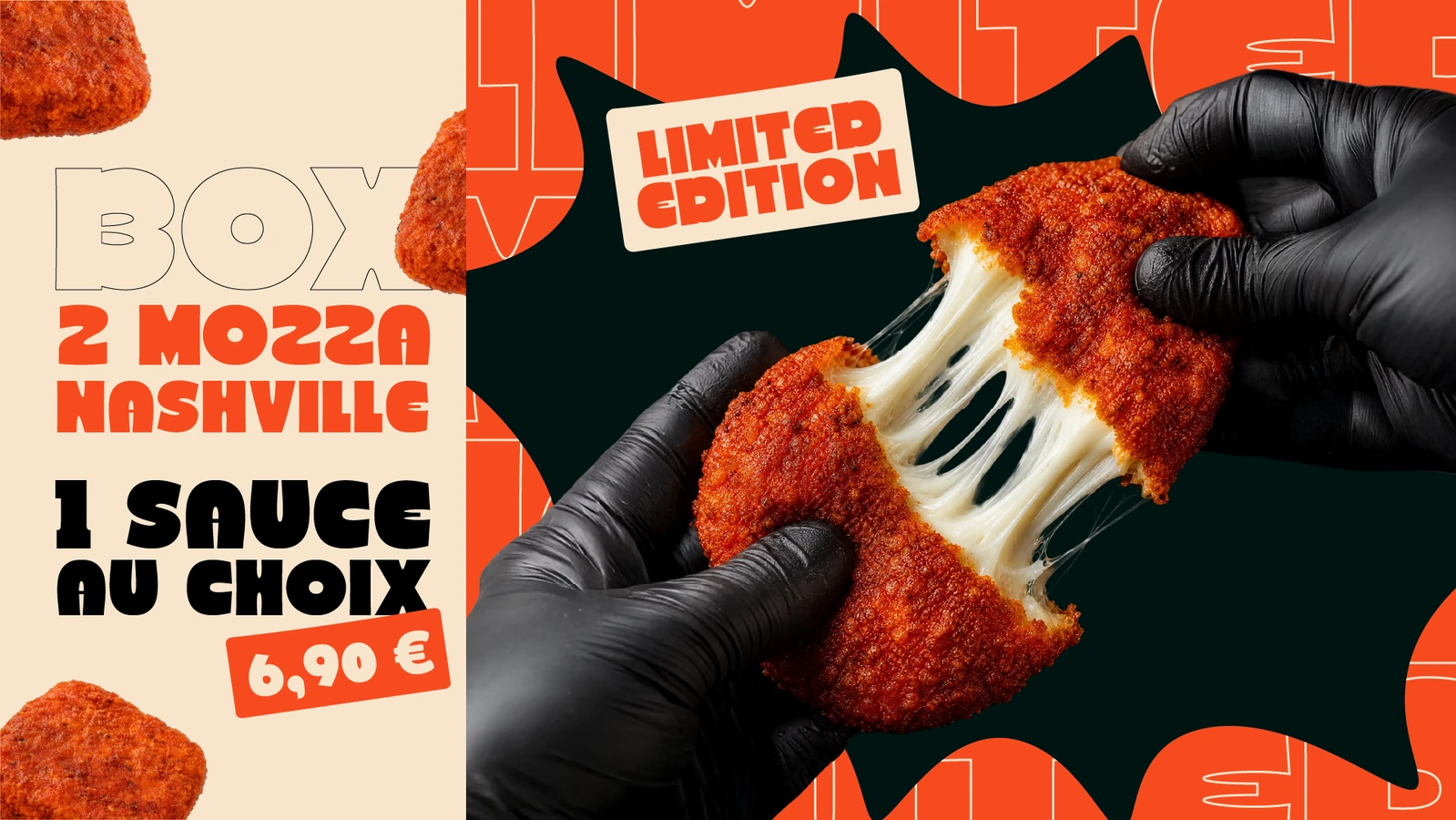 Édition limitée Box 2 Mozza Nashville O'Krunchy